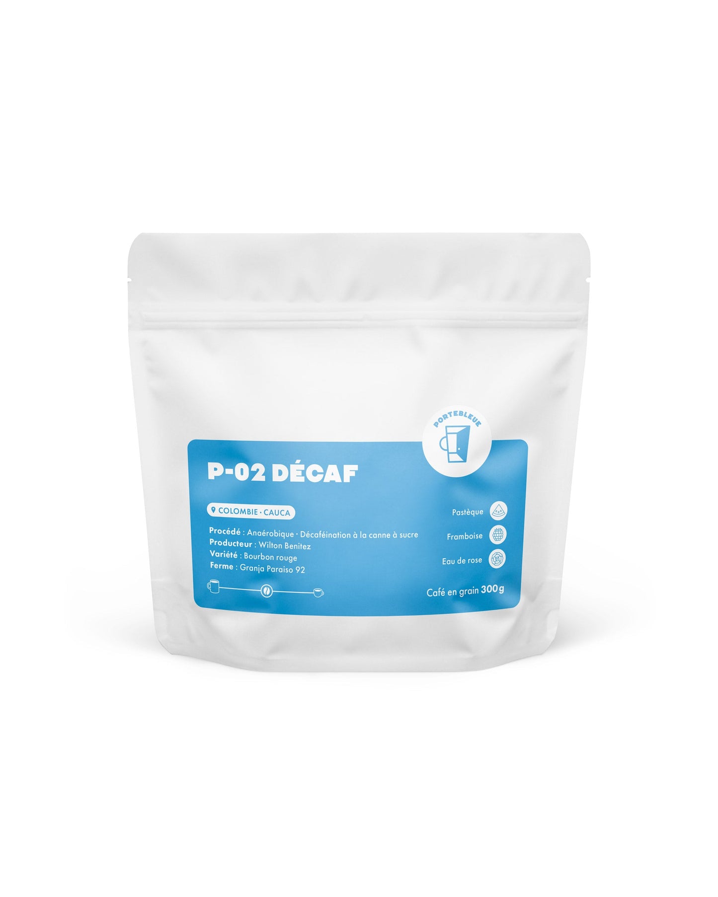 P-02 Decaf Portebleue